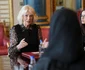 Regina Camilla, la Palatul Buckingham, pe 16 aprilie 2024, GettyImages