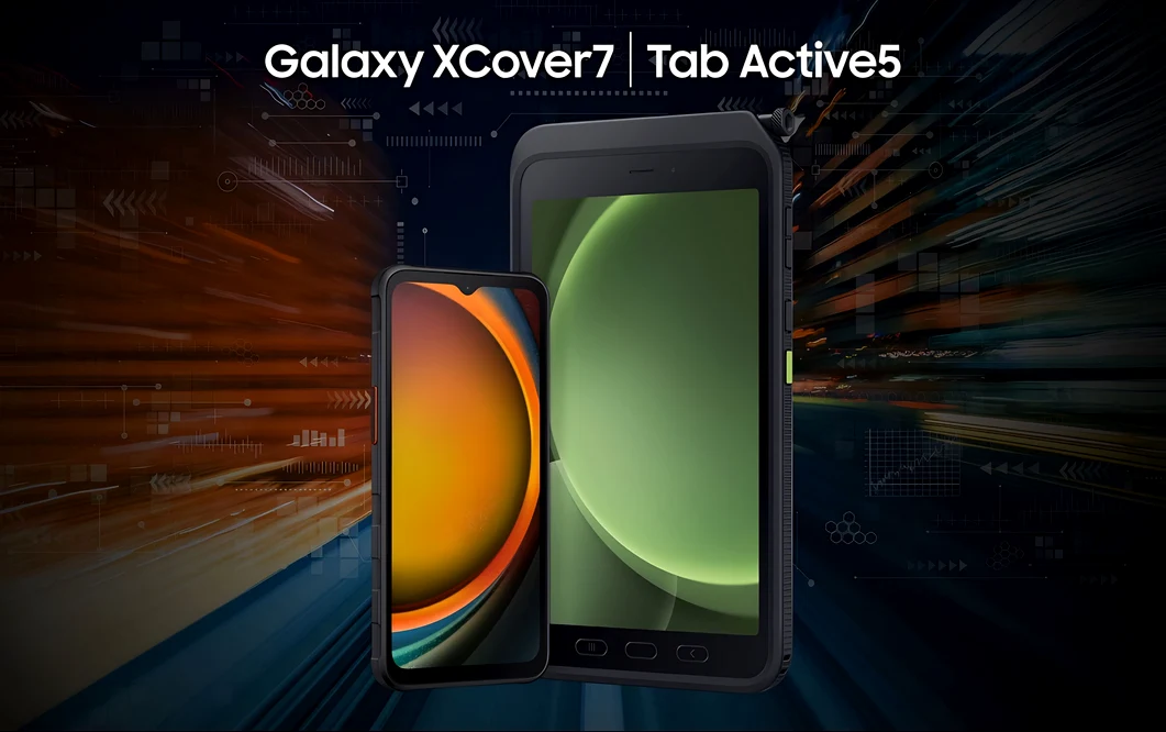 Samsung Galaxy XCover7 și Galaxy Tab Active5.