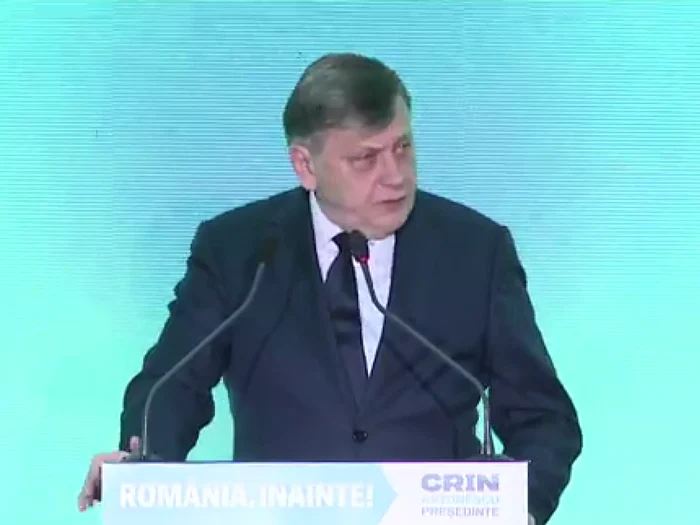 Crin Antonescu și-a lansat oficial candidatura/FOTO: Captură video Facebook