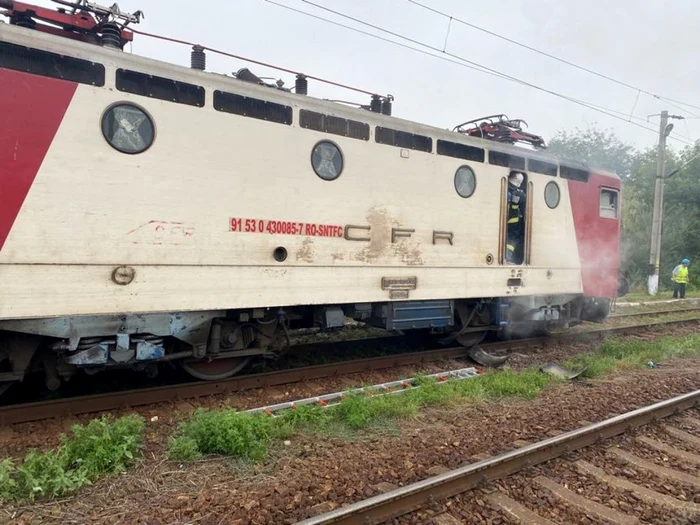 Trenul a fost tras de o altă locomotivă în gara Ciucea. Foto: Arhivă