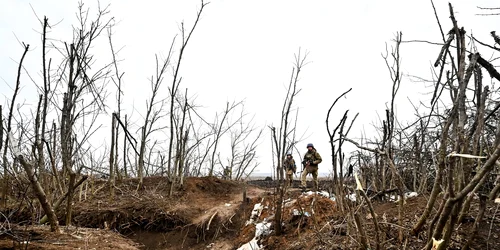 Soldați ucraineni pe frontul din Zaporojie FOTO PROFIMEDIA