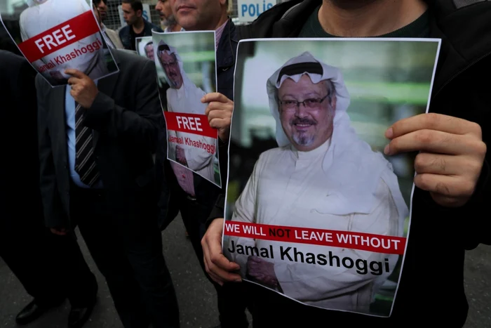 Miting de susţinere a jurnalistului Jamal Khashoggi FOTO EPA-EFE