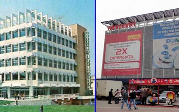 Magazinul universal "Oltul" din Slatina, imagine în oglindă între anii de dinainte de '89 şi după...