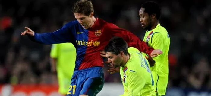 Hleb, stânga, a fost nemulțumit la Barcelona  FOTO Facebook