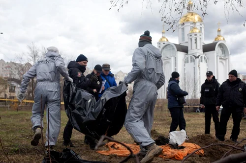 Ziua 49 a războiului dintre Ucraina şi Rusia Bucha. FOTO Gettyimages