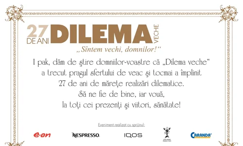 27 de ani de Dileme jpeg