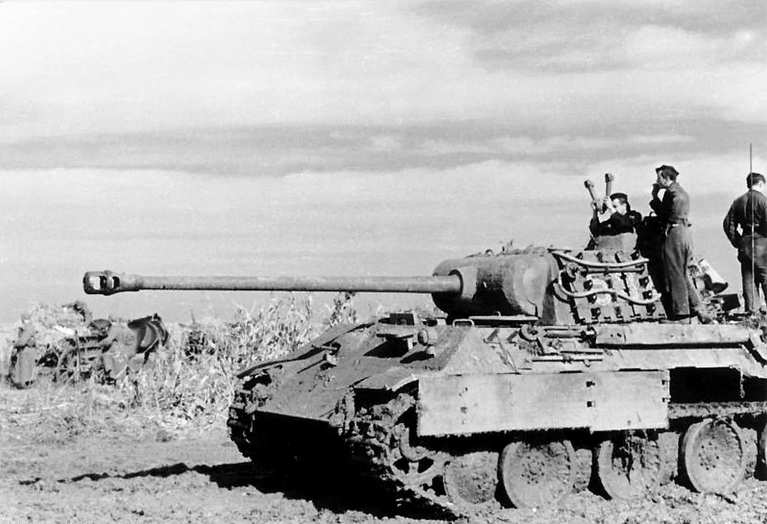 Tanc Panther pe Frontul de Est (© Das Bundesarchiv Bild 101I-244-2321-34)