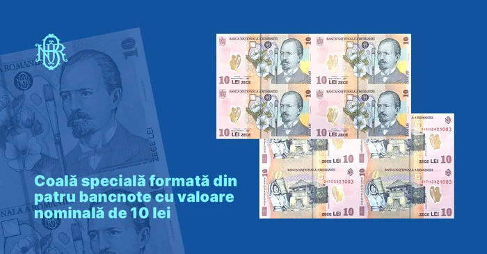 Coala specială lansată de BNR. FOTO BNR