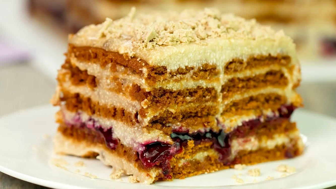 Prăjitură delicioasă cu halva / Sursă foto: captură YouTube