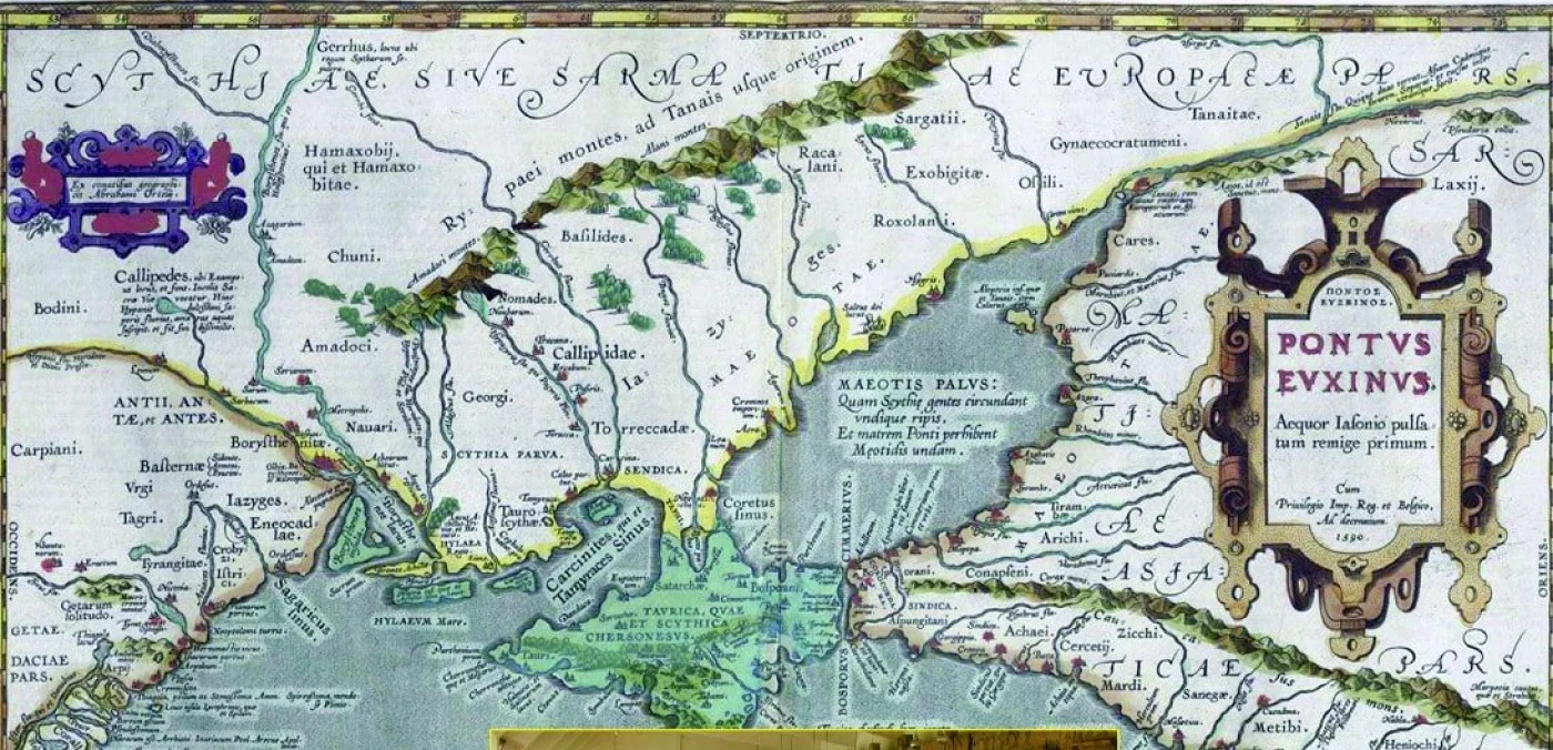 Hartă Marea Neagră FOTO Muzeul de Istorie şi Arheologie Constanţa