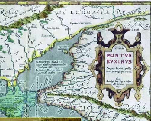 Hartă Marea Neagră FOTO Muzeul de Istorie şi Arheologie Constanţa 