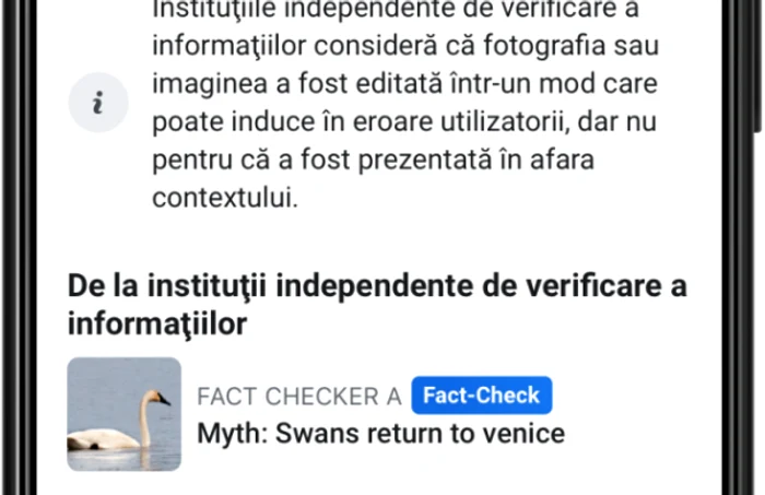 Informatii false pe Facebook