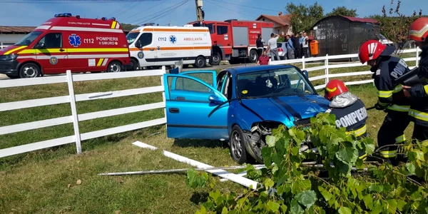 Accident rutier cu şapte victime printre care o copilă de 4 ani pe un drum din Vâlcea - la Mihăeşti Foto Adevărul