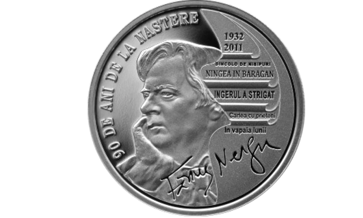 Moneda din argint dedicată scriitorului Fănuș Neagu