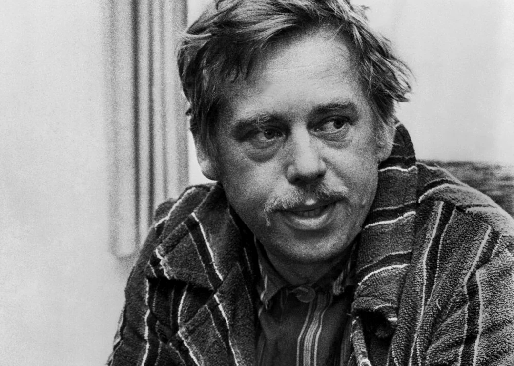 Vaclav Havel, în 1978, pe când era purtătorul de cuvânt al grupării disidente Charter 77 