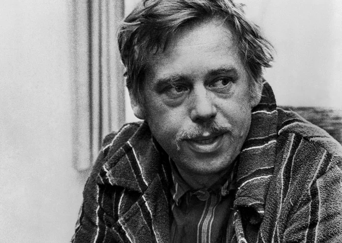 Vaclav Havel, în 1978, pe când era purtătorul de cuvânt al grupării disidente Charter 77