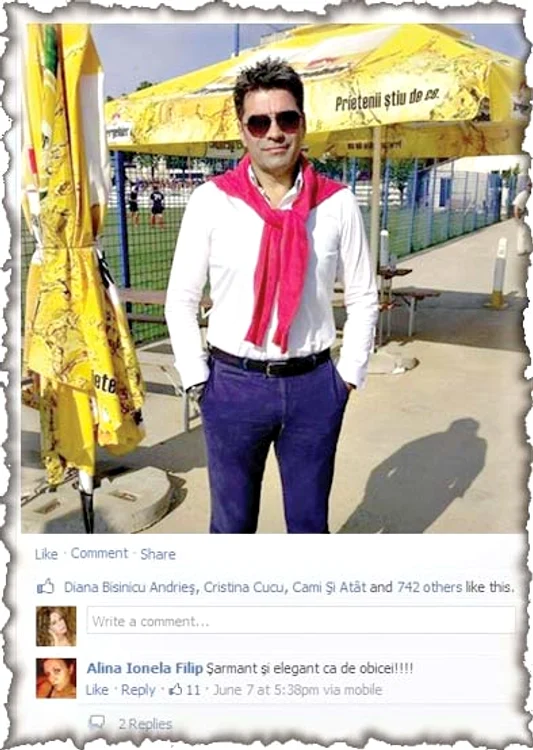 Pe pagina de Facebook  a fostului rugbist e plin  de mesaje de admiraţie