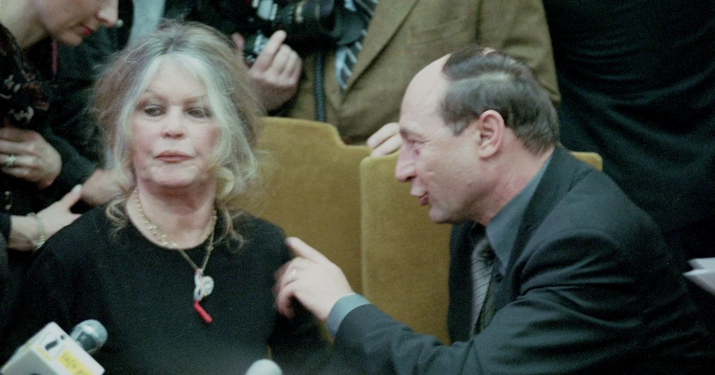 Brigitte Bardot şi Traian Băsescu FOTO Arhivă Adevărul