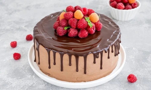 Tort de ciocolata si zmeura  Sursa foto shutterstock 2250811499 jpg