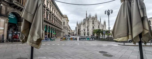 Milano străzi pustii din cauza coronavirusului FOTO Mediafax / Hepta / ABACAPRESS / Carlo Cozzoli 