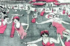 Concediu la 1912   Băile de mare  la Mamaia jpeg