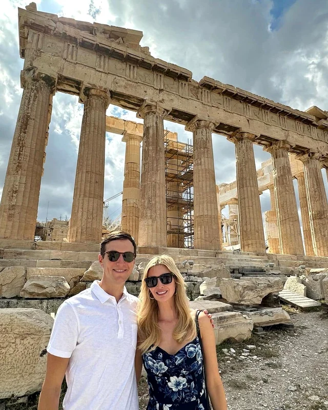 Ivanka Trump şi soţul ei, Jared Kushner, în Grecia