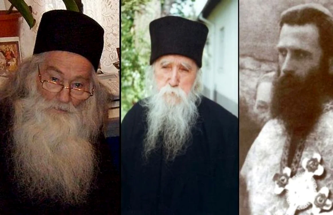 Iustin Pârvu, Ilie Cleoa şi Arsenie Boca.