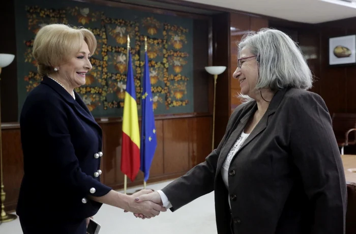 Viorica Dăncilă şi Tamar Samash. FOTO gov.ro