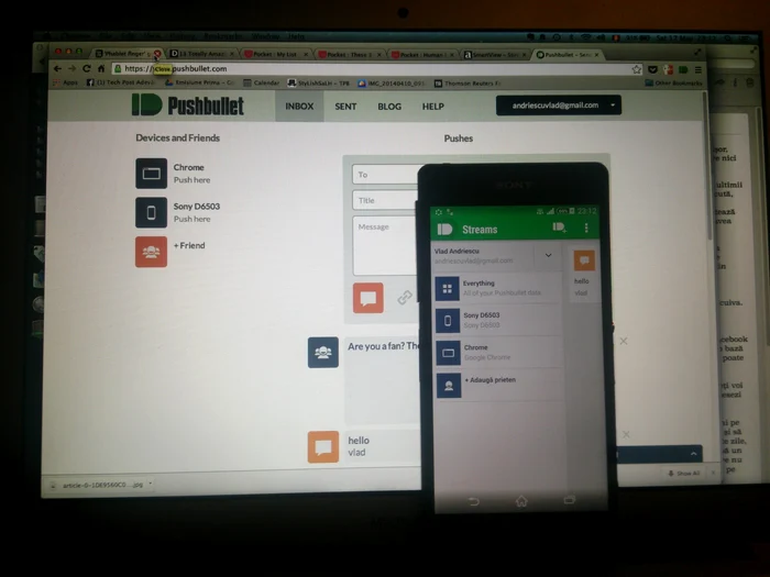 Pushbullet conectează telefonul cu laptopul FOTO Adevărul