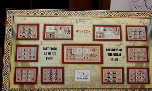 Lansarea albumului filatelic «Un secol de istorie  Făuritori ai Marii Uniri» jpeg