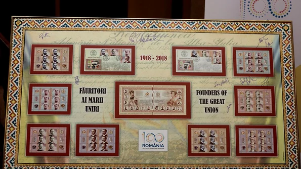 Lansarea albumului filatelic «Un secol de istorie Făuritori ai Marii Uniri» jpeg