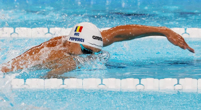 David Popovici a ”zburat” la debutul la Jocurile Olmpice. Foto EPA EFE