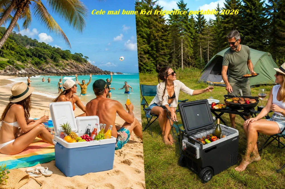 De la plajă la camping: cele mai bune lăzi frigorifice portabile în 2026 – alimente proaspete și băuturi reci oriunde te poartă aventura
