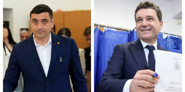 George Simion Nicusor Dan castigatori ai primului tur, 4 mai 2025  Foto Profimedia  Inquam Photostos, jpg
