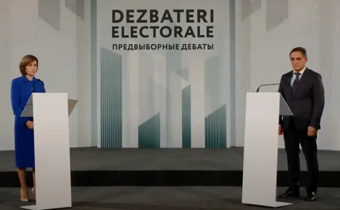 Dezbaterea dintre cei doi candidați a avut loc fără moderator. FOTO Screenshot