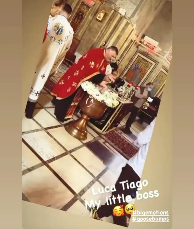 Dani Oțil și-a botezat fiul în vârstă de o lună și câteva zilefoto: arhiva personală/Instagram