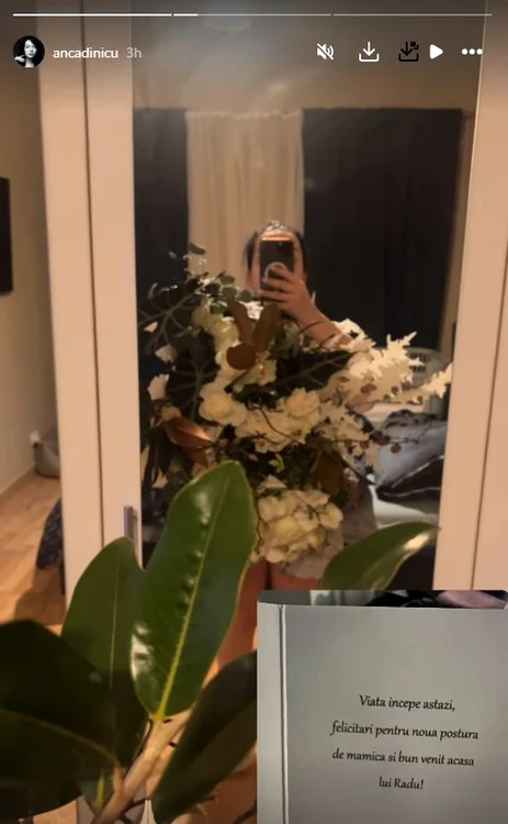 Anca Dinicu i-a dat numele Radu, fiului ei nou născut / Foto: Instagram