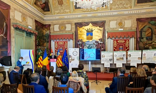 Expoziția „Genii ale Culturii Românești” în Castellón de la Plana (foto: Institutul Hispano-Român)