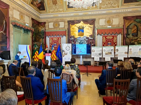 Expoziția „Genii ale Culturii Românești” în Castellón de la Plana (foto: Institutul Hispano-Român)