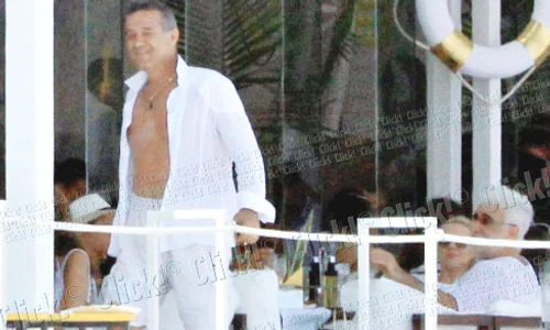 După o noapte în club, Gigi  Becali s a relaxat la terasă jpeg