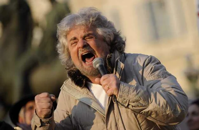 Beppe Grillo, fondatorul Mişcării Cinci Stele FOTO Reuters