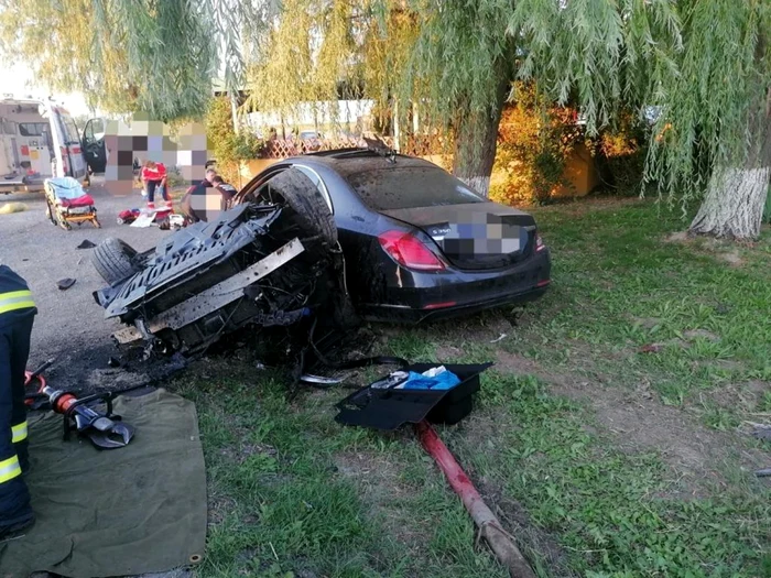 Accidentul a avut loc pe DN2 FOTO ISU Ialomiţa