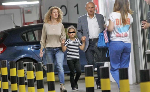 Elena şi George Copos, alături de fiica lor
