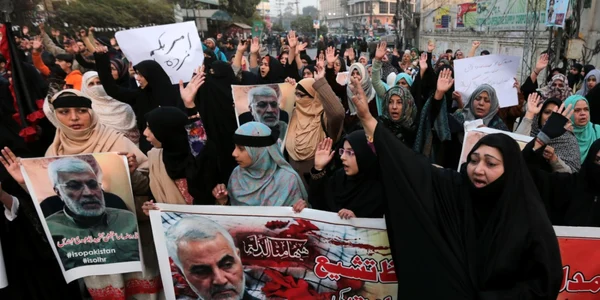 Proteste după uciderea generalului iranian Qassem Soleimani FOTO EPA-EFE