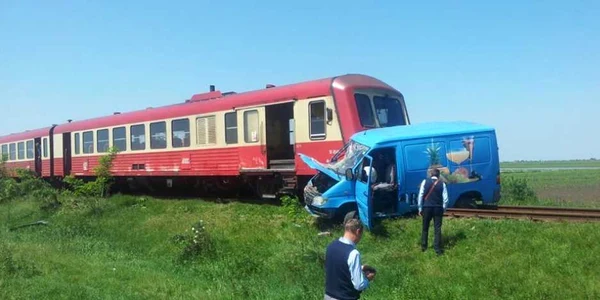 Accident de tren în Timiş FOTO ISU Banat