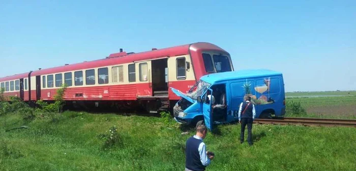 Accident de tren în Timiş FOTO ISU Banat