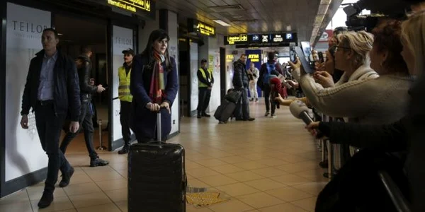 Laura Codruţa Kovesi - Otopeni - întoarcere de la Bruxelles / FOTO Inquam Photos / George Călin / 27 feb 2019