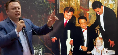 Dragoș Dolănescu, alături de tatăl și de fratele lui, la o petrecere