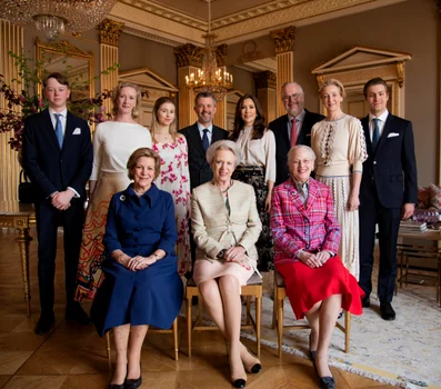 Regina Anne Marie și Regina Margrethe a II-a alături de Prințesa Benedikte a Danemarcei la 80 de ani. FOTO: Casa Regală daneză