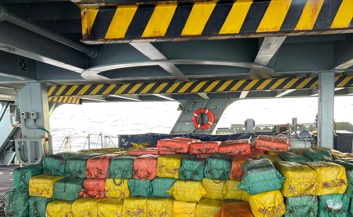 Drogurile capturate valorează 530 de milioane de lire sterline. FOTO: X / @WorldCrimeIntel
